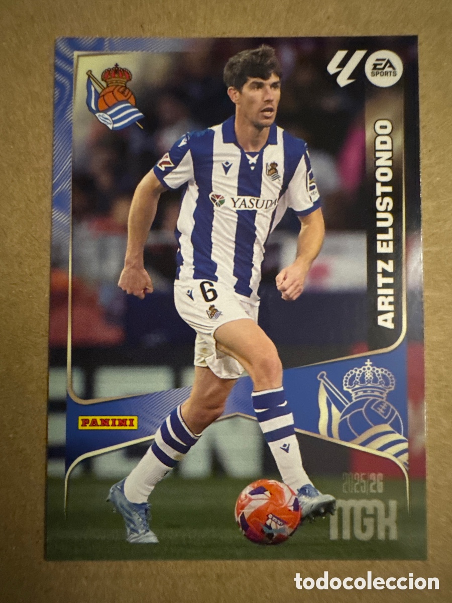 Cromos de f&uacute;tbol: # 313 Aritz Elustondo Real Sociedad Megacracks 25 26 2025 2026 MGK