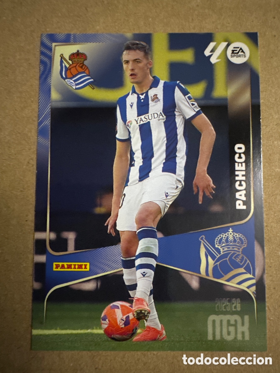 Cromos de f&uacute;tbol: # 314 Jon Pacheco Real Sociedad Megacracks 25 26 2025 2026 MGK