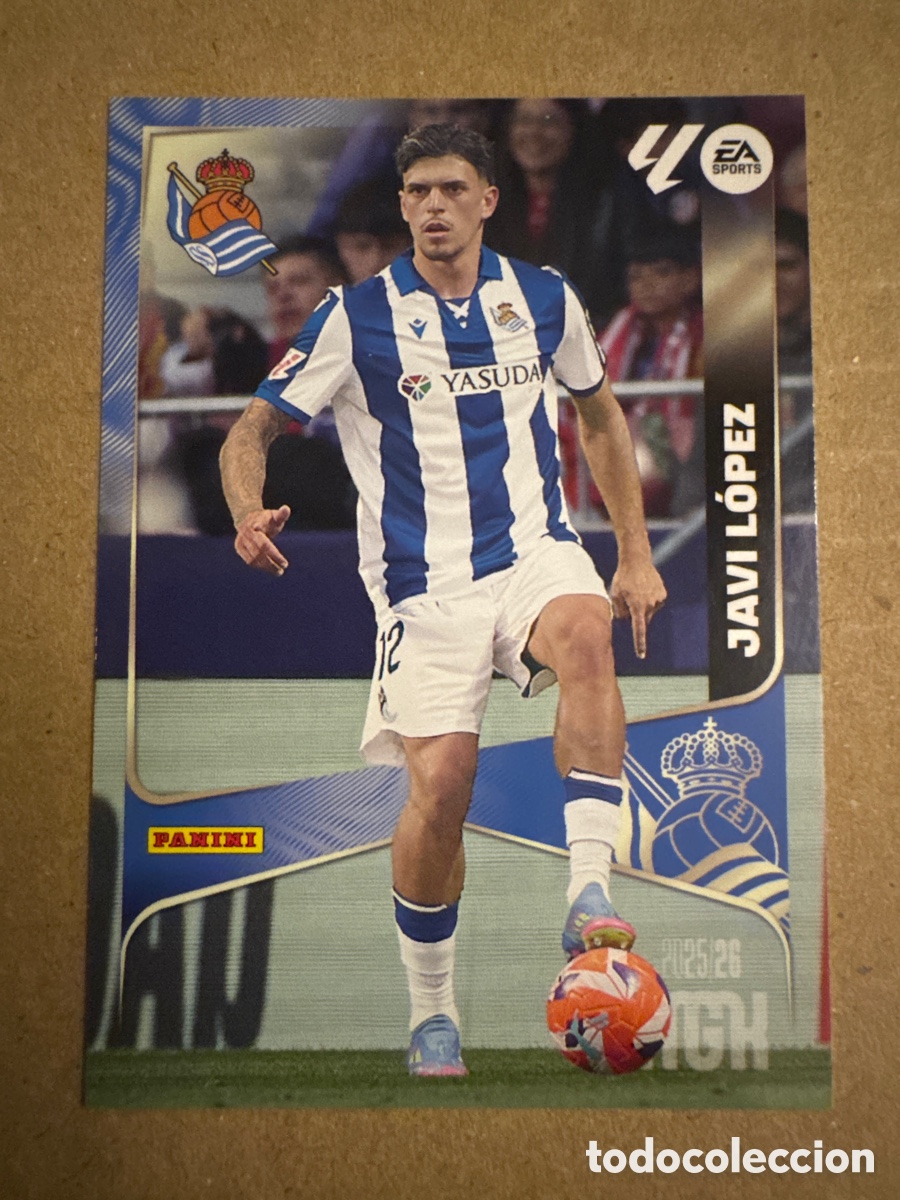 Cromos de f&uacute;tbol: # 315 Javi L&oacute;pez Real Sociedad Megacracks 25 26 2025 2026 MGK