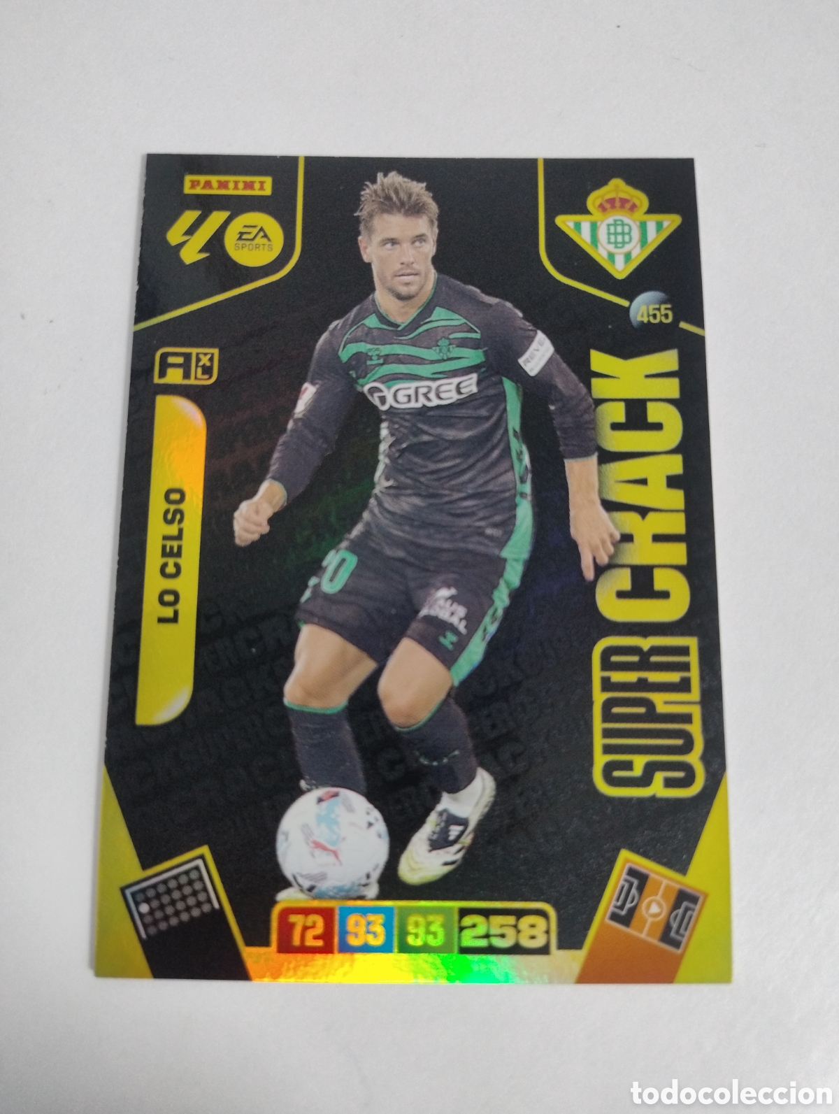 Cromos de f&uacute;tbol: 455 - Lo Celso - Betis - Adrenalyn XL Liga 2025 - 2026 Super Crack