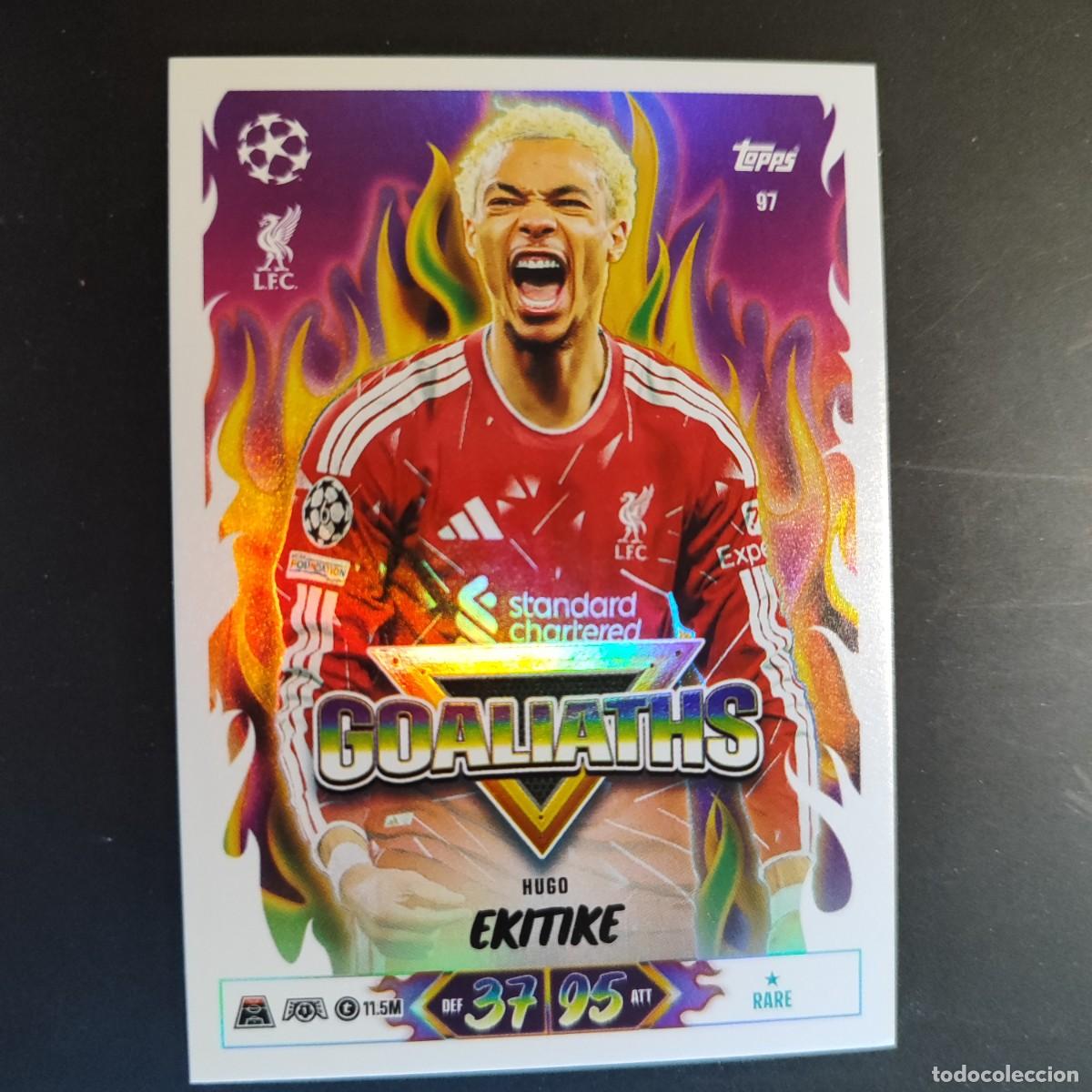 Cromos de f&uacute;tbol: 20 ANIVERSARIO MATCH ATTAX 26/27 UCL CARD GOALIATHS EKITIKE LIVERPOOL # 97 TOPPS