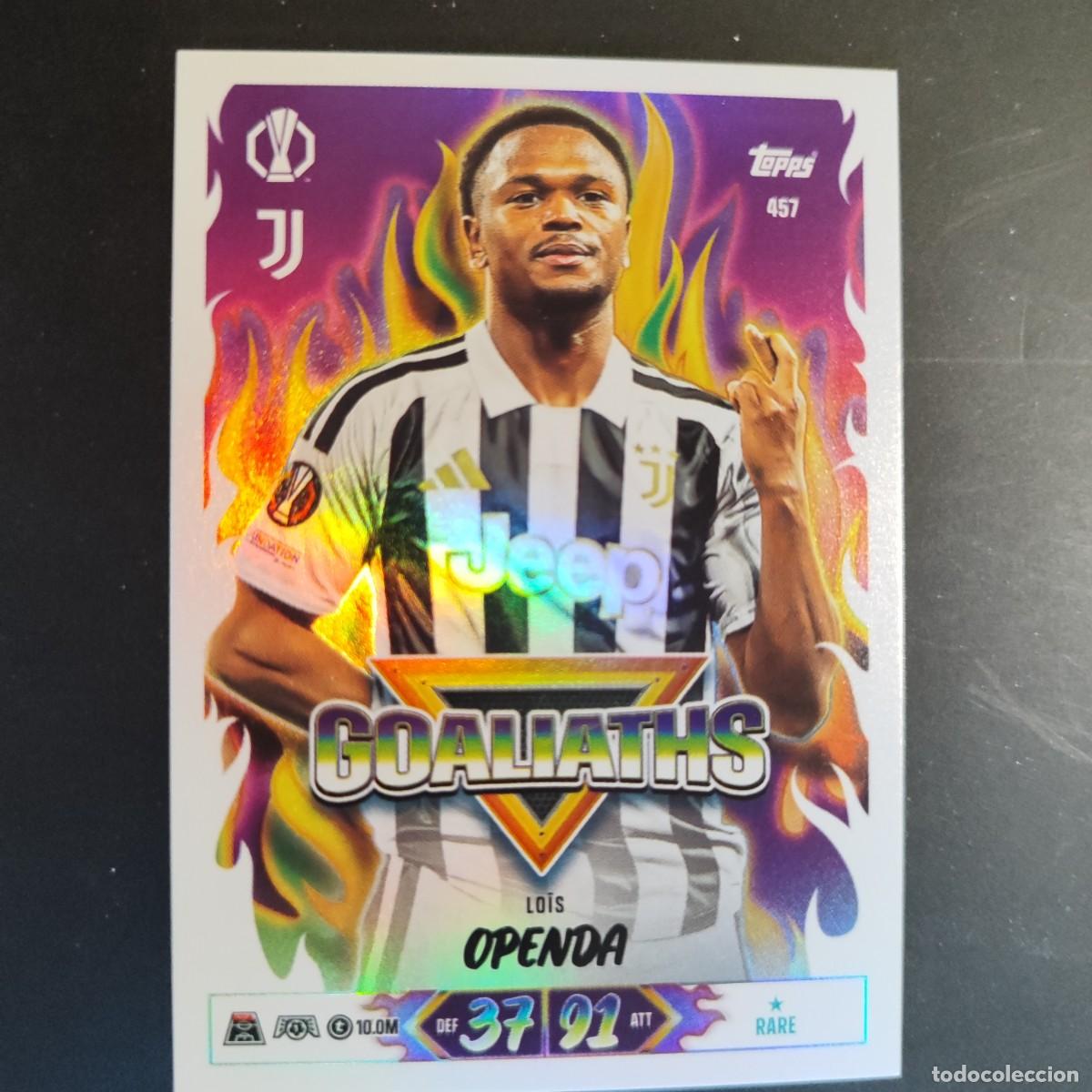 Figurine di Calcio: 20 ANIVERSARIO MATCH ATTAX 26/27 UCL CARD GOALIATHS OPENDA JUVENTUS # 457 TOPPS