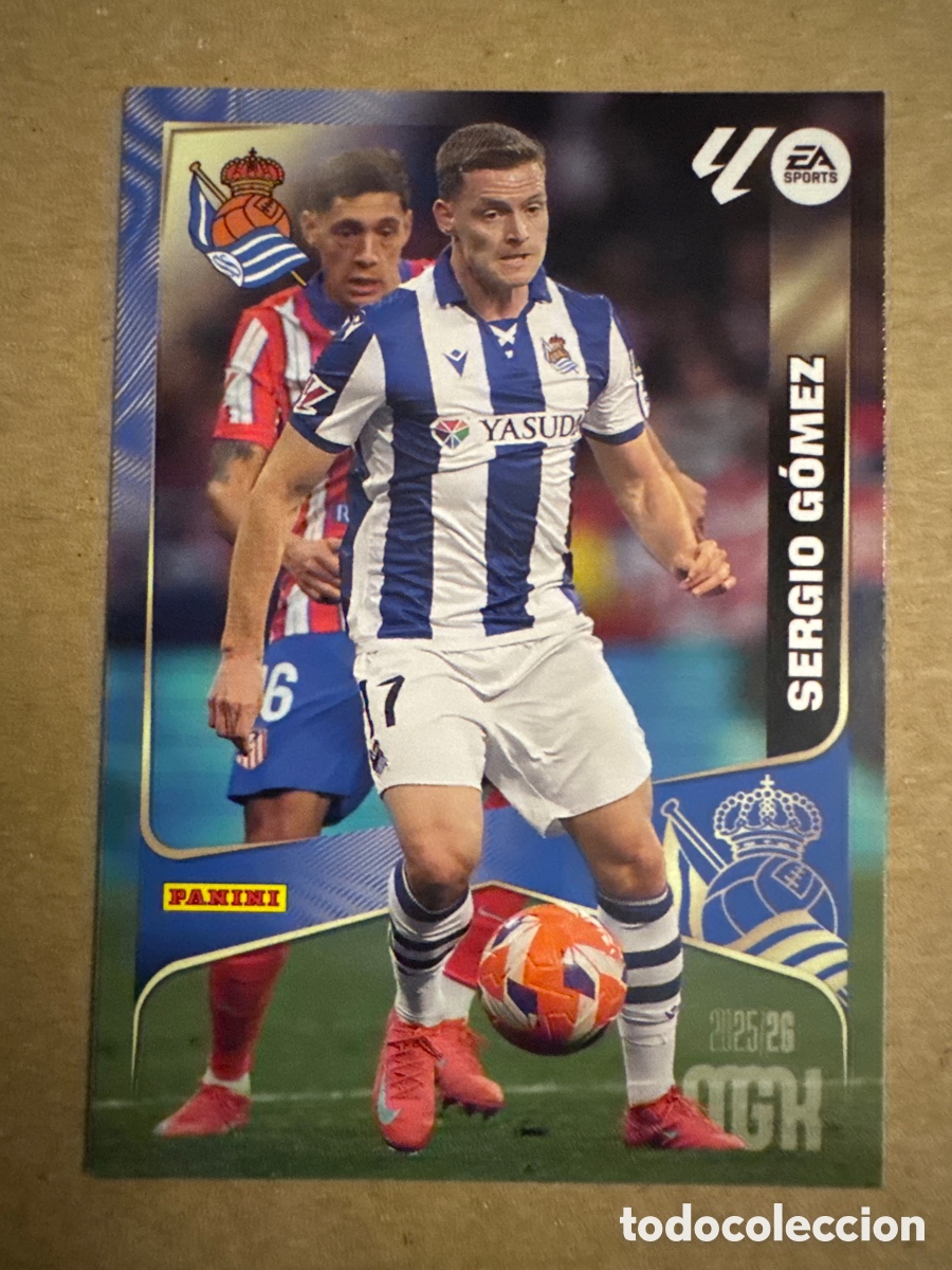 Cromos de f&uacute;tbol: # 318 Sergio G&oacute;mez Real Sociedad Megacracks 25 26 2025 2026 MGK