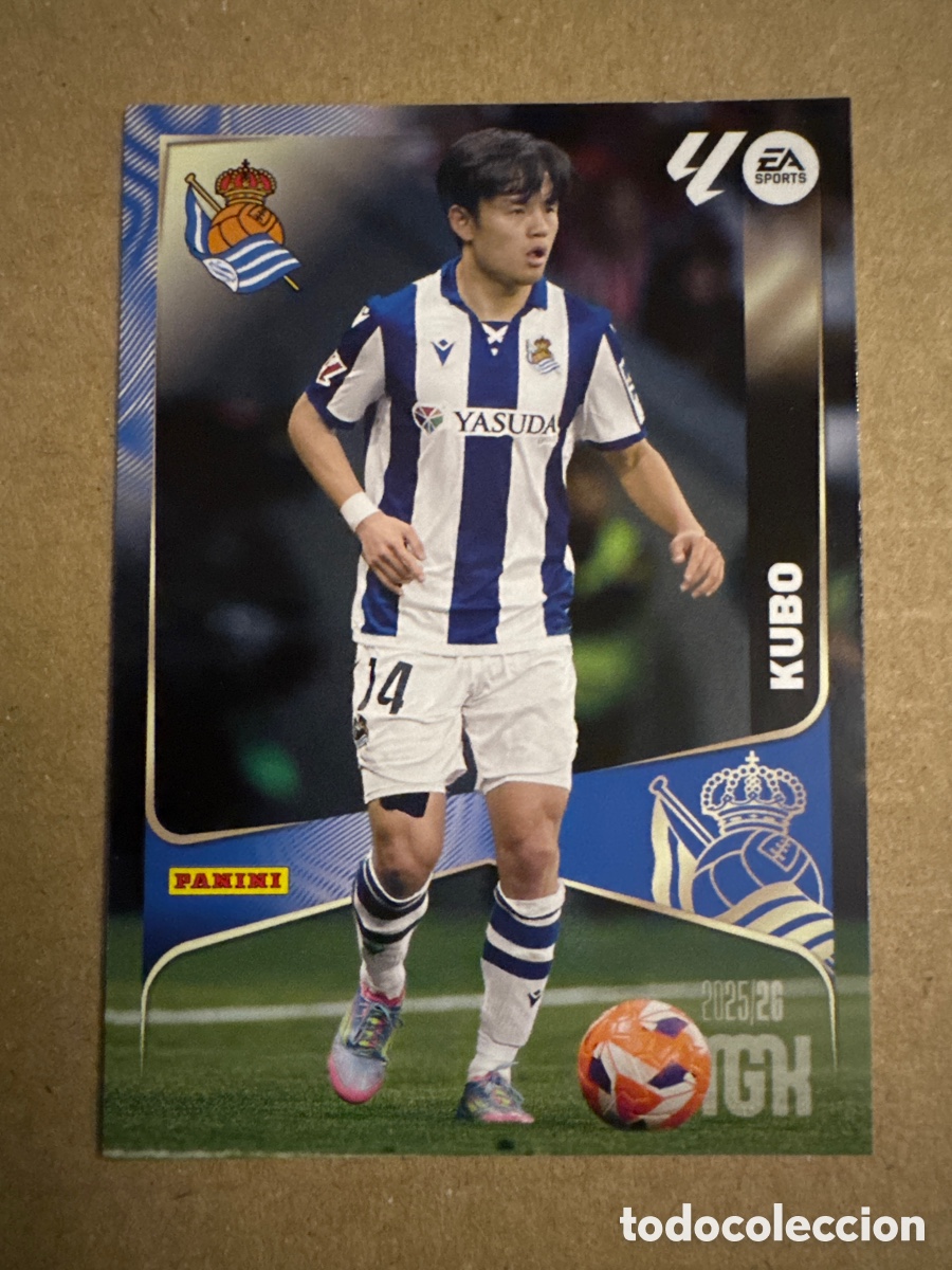 Cromos de f&uacute;tbol: # 320 Kubo Real Sociedad Megacracks 25 26 2025 2026 MGK