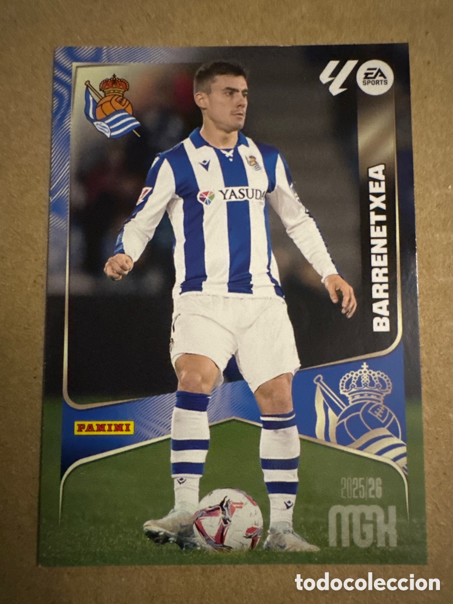 Cromos de f&uacute;tbol: # 321 Barrenetxea Real Sociedad Megacracks 25 26 2025 2026 MGK