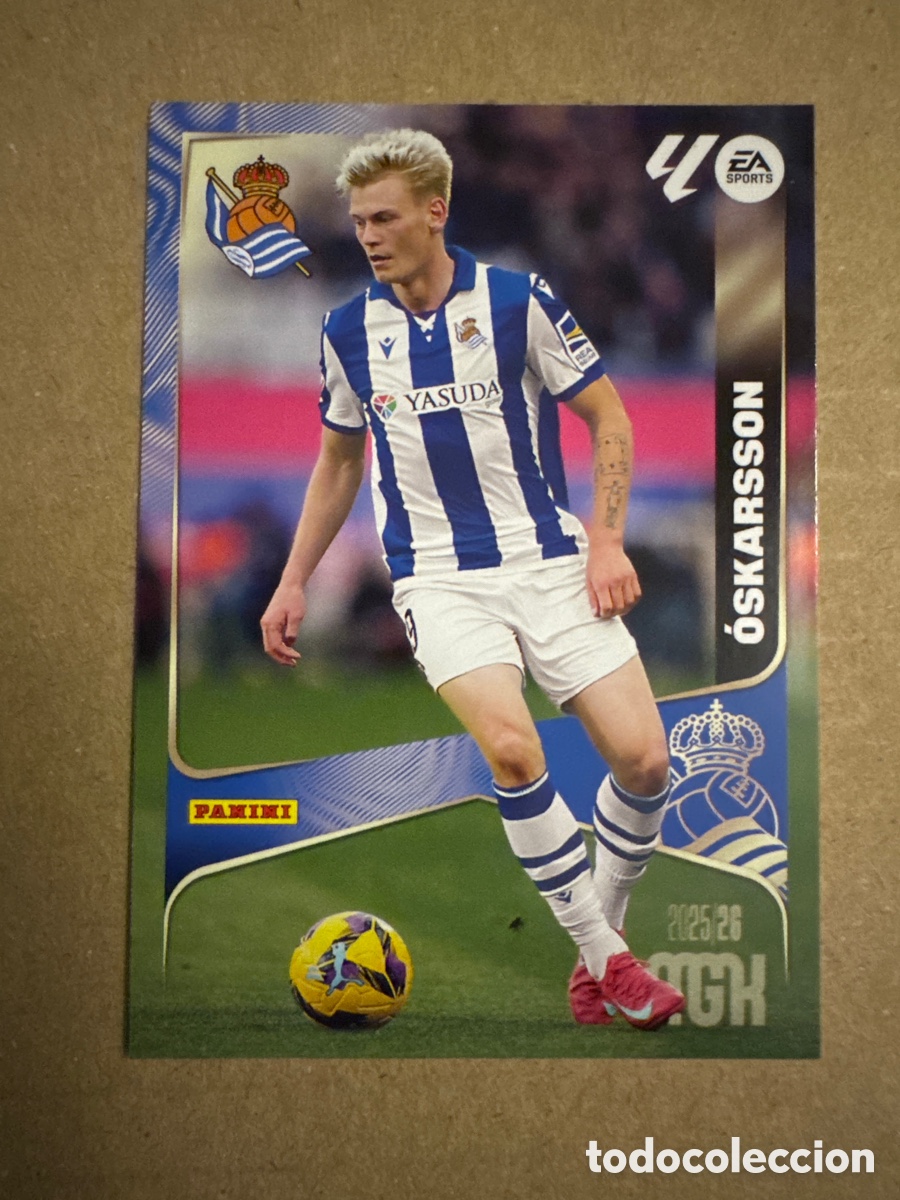 Cromos de f&uacute;tbol: # 323 Oskarsson Real Sociedad Megacracks 25 26 2025 2026 MGK