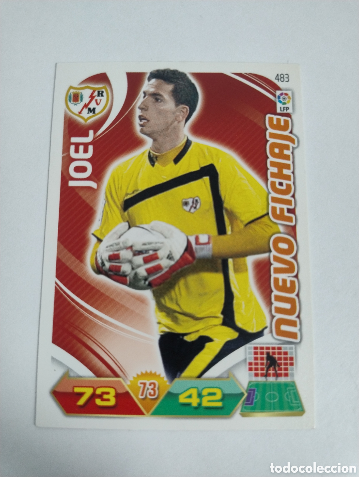 Cromos de f&uacute;tbol: 483 - Joel - Rayo Vallecano - Adrenalyn XL Liga 2011 - 2012 Nuevo Fichaje