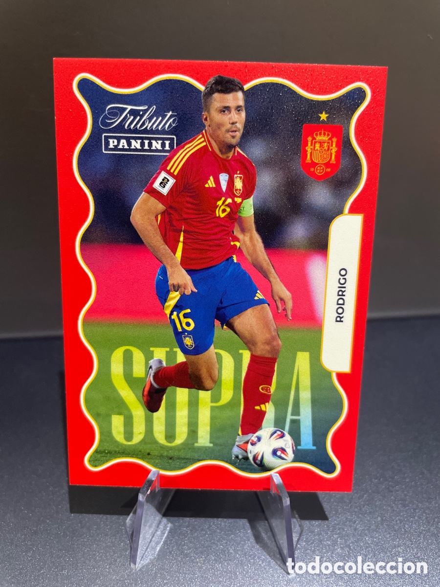 Cromos de Futebol: Rodri 76 Panini Tribute Seleccion Espa&ntilde;ola 2010-2026 Vamos Campeones