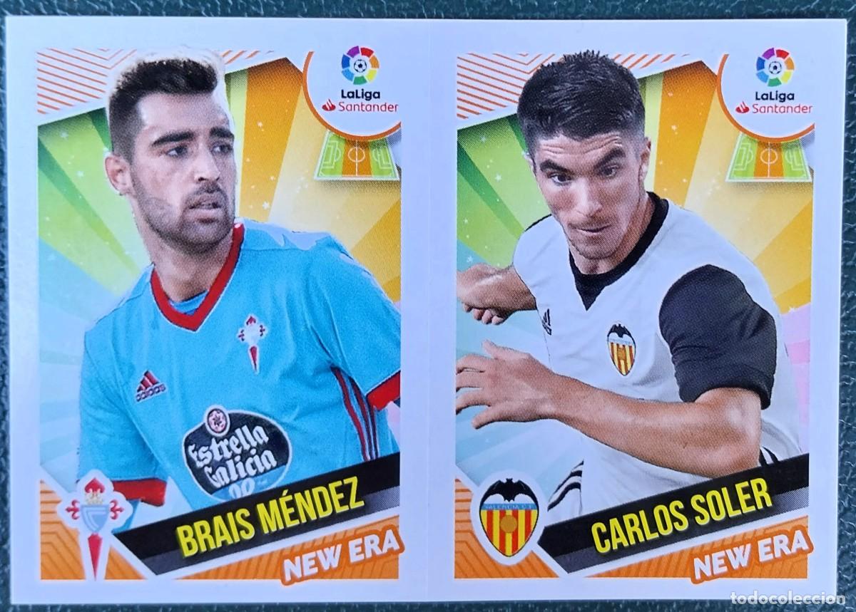 Cromos de f&uacute;tbol: 2 BRAIS MENDEZ / CARLOS SOLER NEW ERA CROMOS ALBUM EDICIONES ESTE 2018 2019 18 19