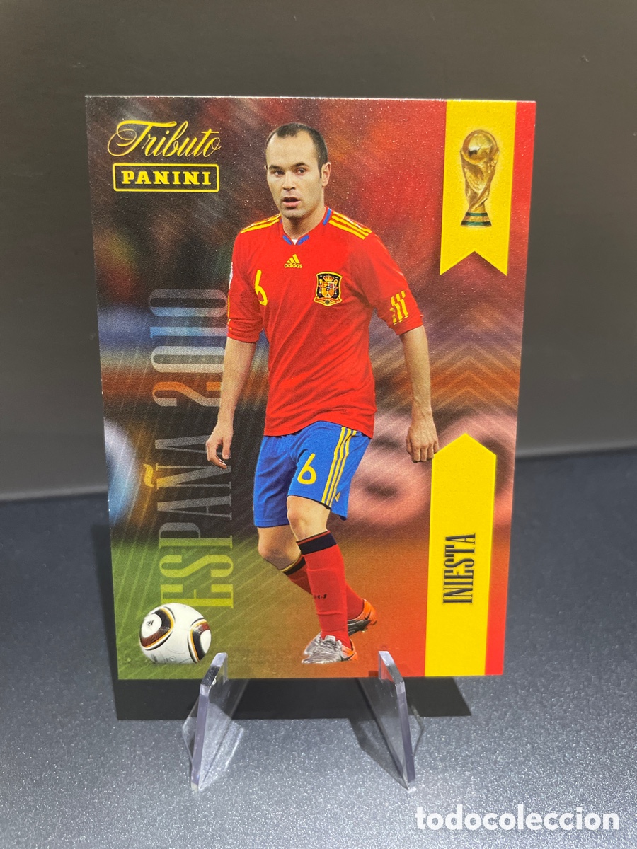Cromos de f&uacute;tbol: Iniesta 6 Panini Tribute Seleccion Espa&ntilde;ola 2010-2026 Vamos Campeones