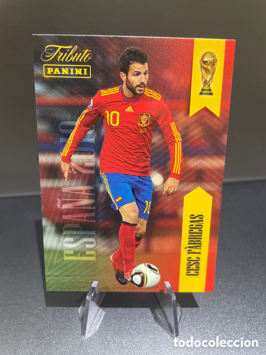 Cromos de f&uacute;tbol: Cesc Fabregas 10 Panini Tribute Seleccion Espa&ntilde;ola 2010-2026 Vamos Campeones