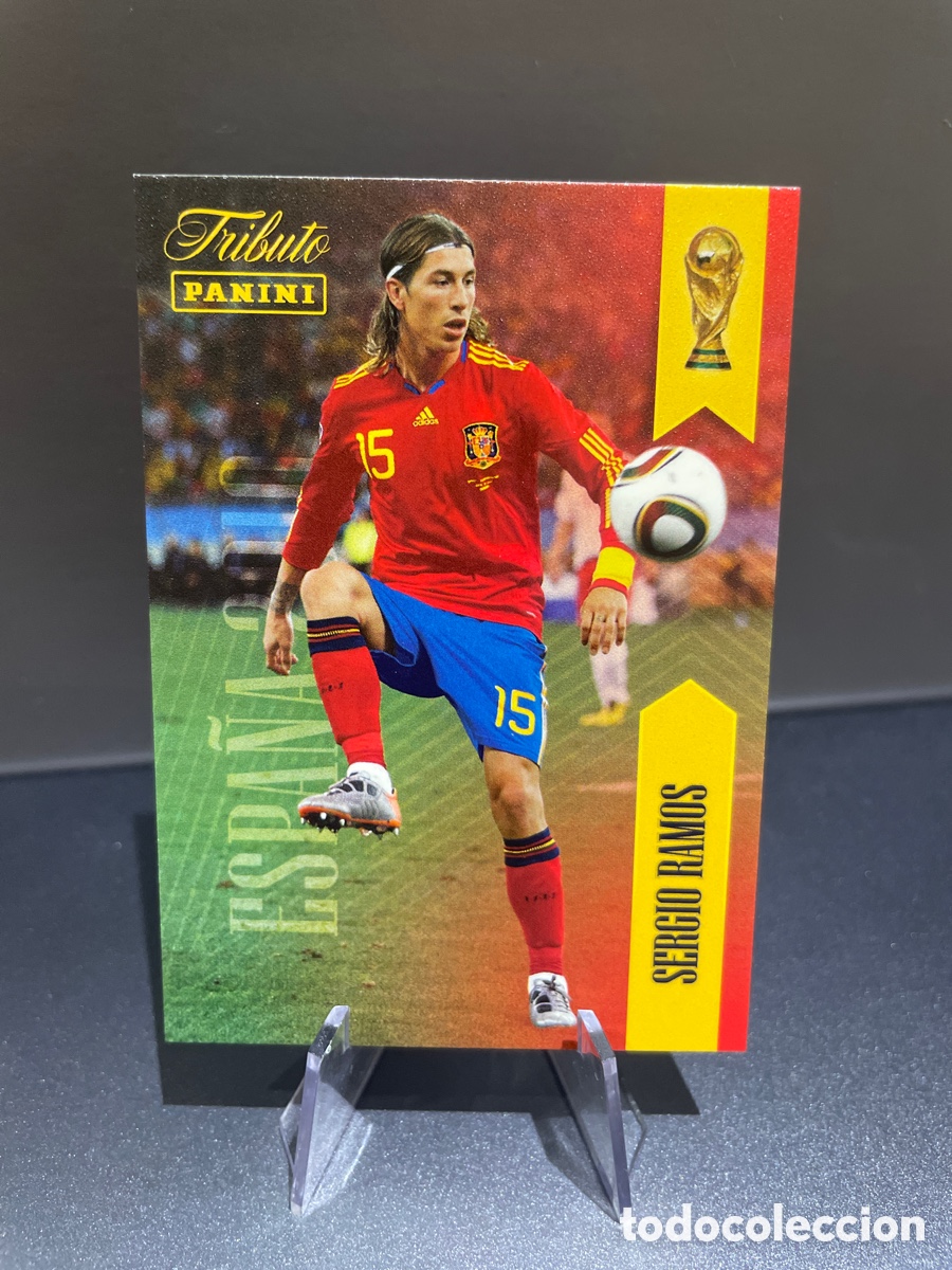 Cromos de f&uacute;tbol: Sergio Ramos 15 Panini Tribute Seleccion Espa&ntilde;ola 2010-2026 Vamos Campeones