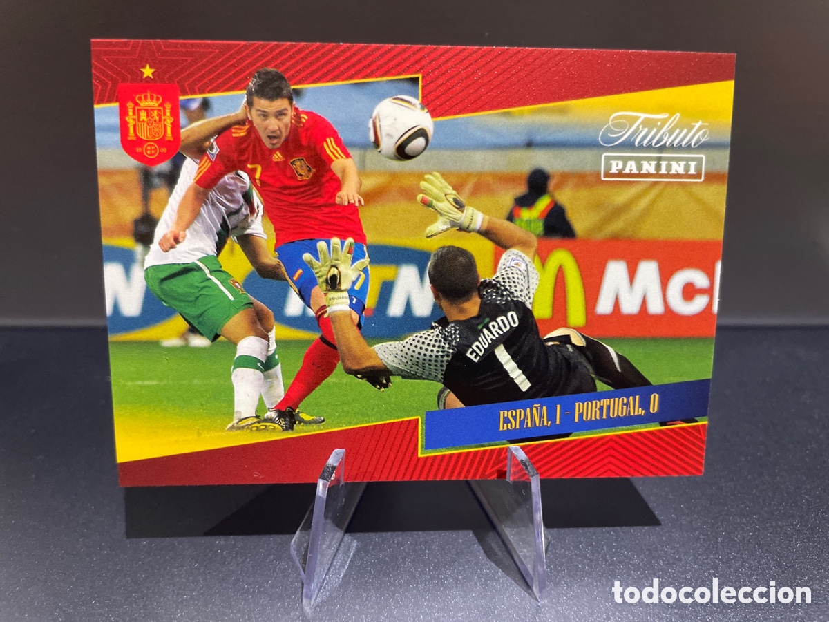 Cromos de f&uacute;tbol: Espa&ntilde;a 1 - Portugal 0 28 Panini Tribute Seleccion Espa&ntilde;ola 2010-2026 Vamos Campeones