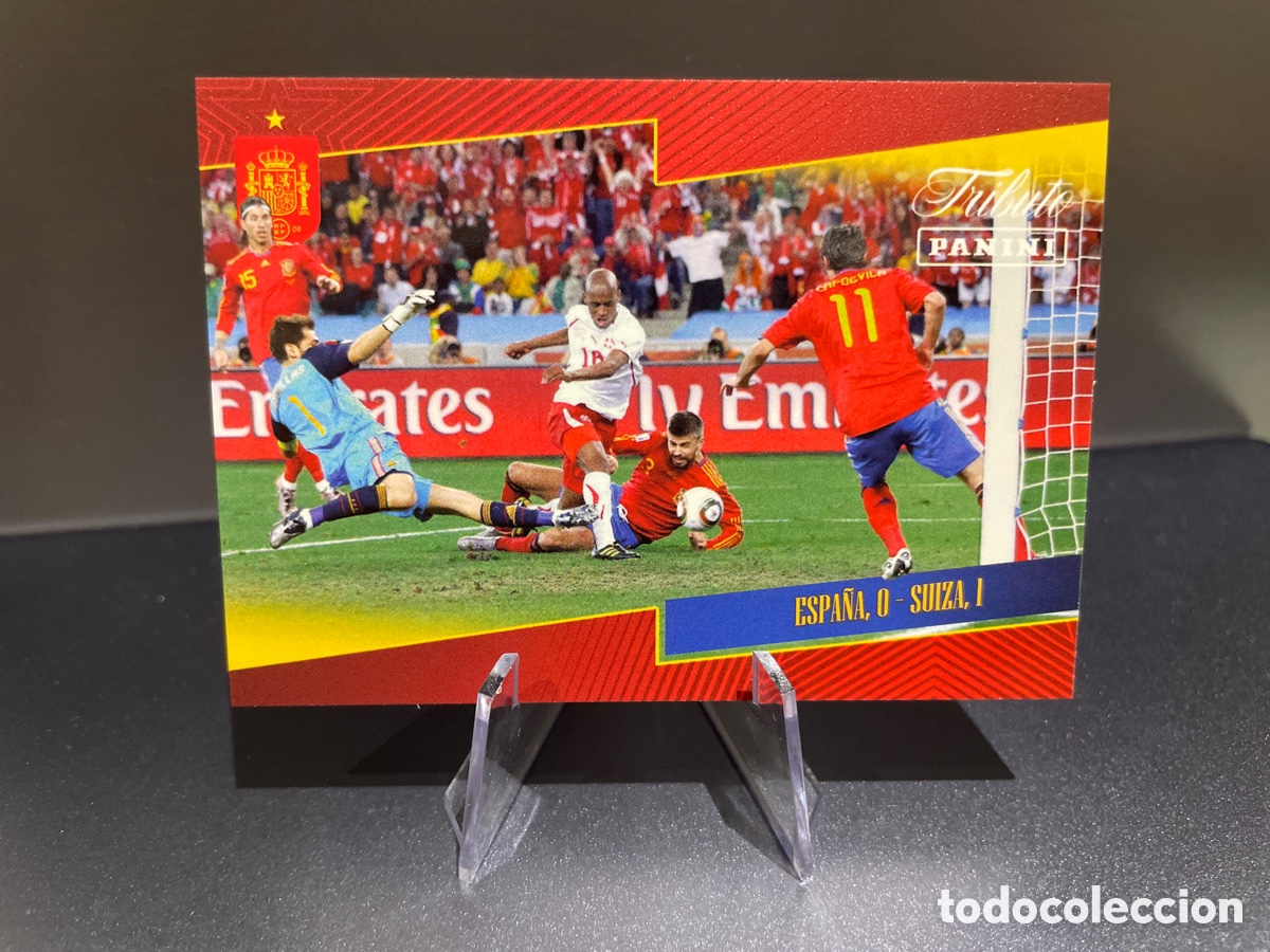 Figurine di Calcio: Espa&ntilde;a 0 - Suiza 1 25 Panini Tribute Seleccion Espa&ntilde;ola 2010-2026 Vamos Campeones
