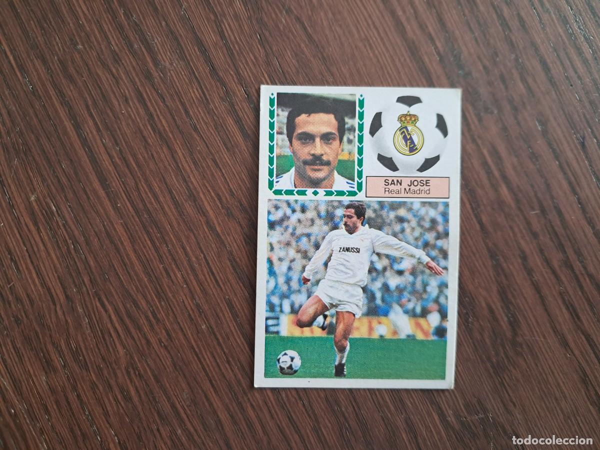 Cromos de f&uacute;tbol: cromo de futbol, edic. Este 83-84, San Jos&eacute;, Real Madrid. sin pegar.