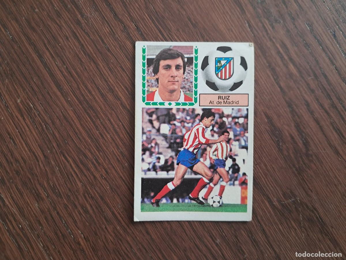Cromos de Futebol: cromo de futbol, edic. Este 83-84, Ruiz, Atl&eacute;tico de Madrid. sin pegar.