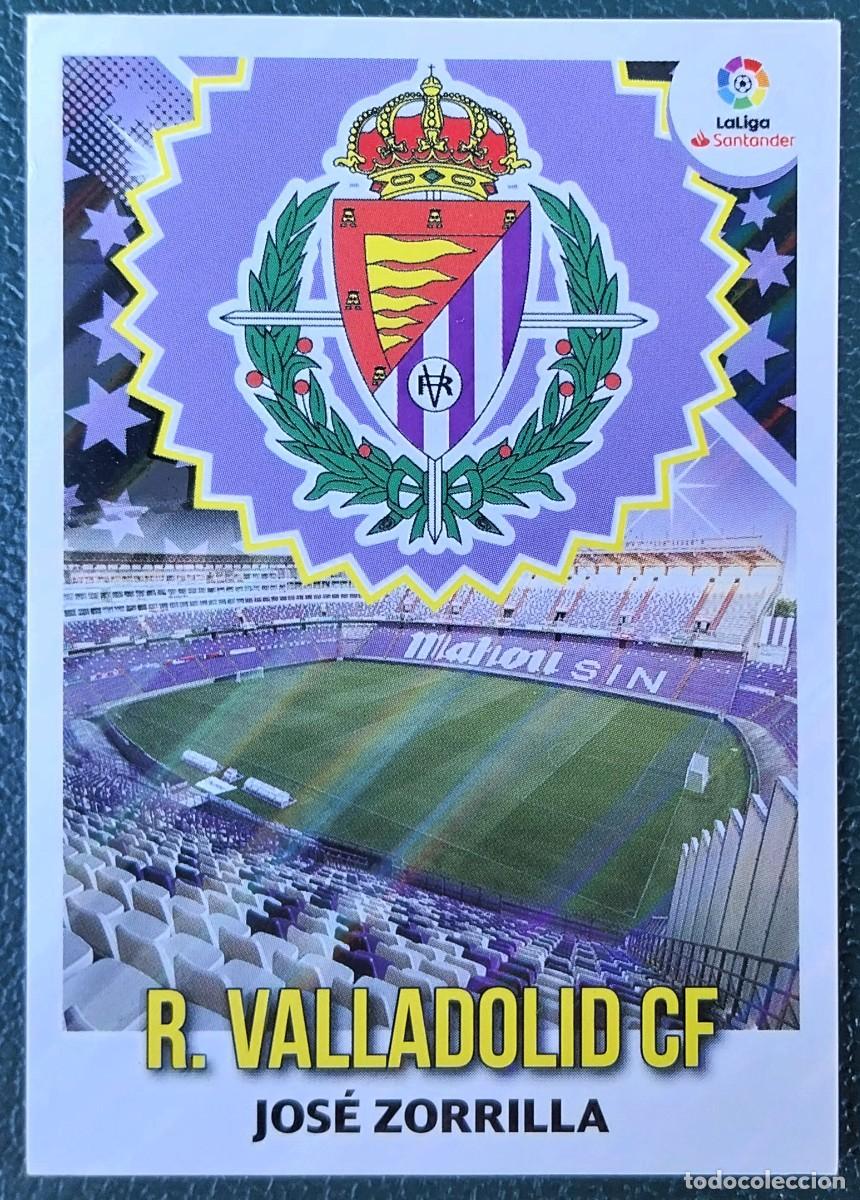 Cromos de f&uacute;tbol: 37 ESCUDO REAL VALLADOLID CF CROMOS ALBUM EDICIONES ESTE 2018 2019 18 19