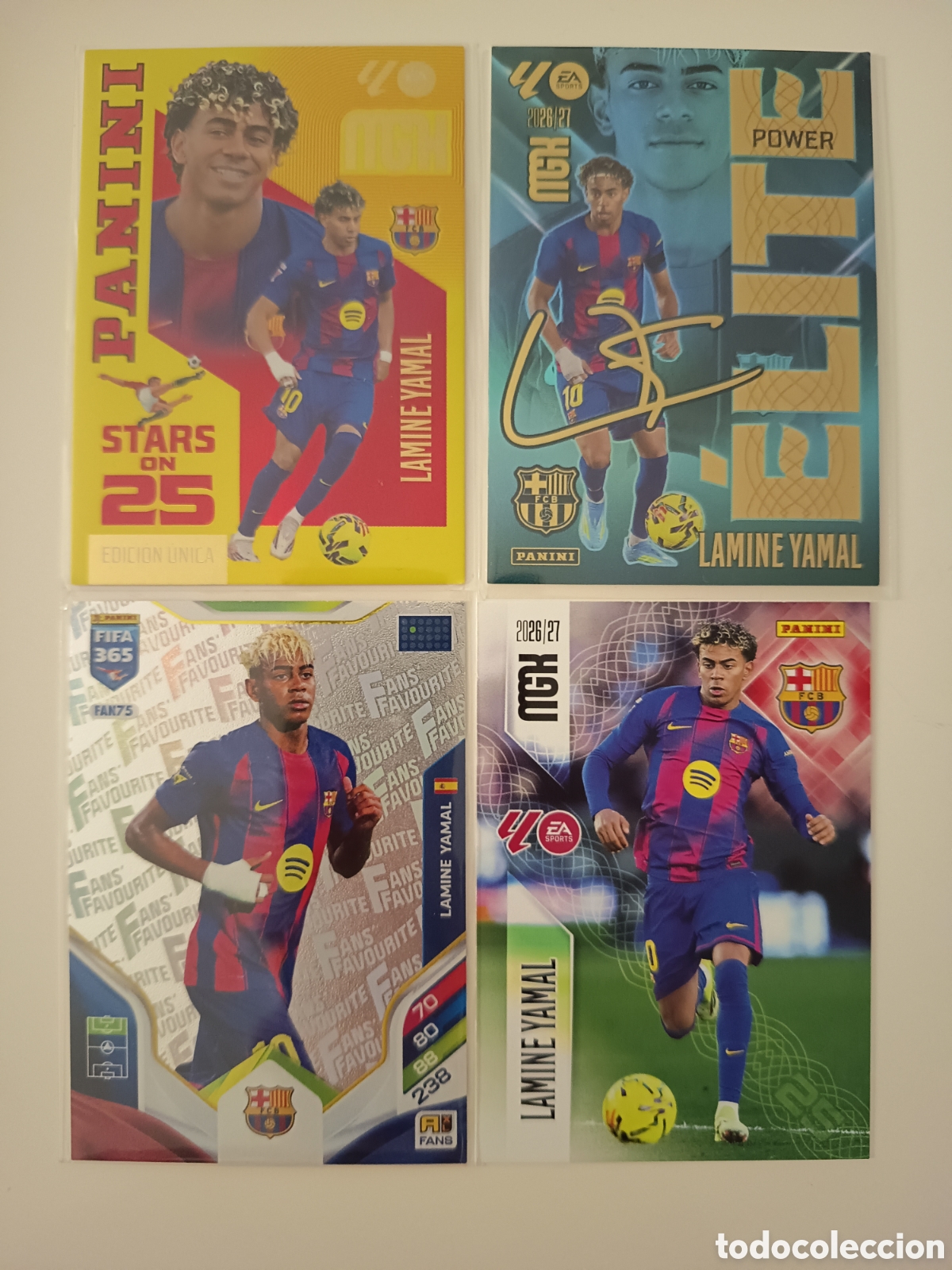 Cromos de f&uacute;tbol: Lote lamine Yamal megacracks