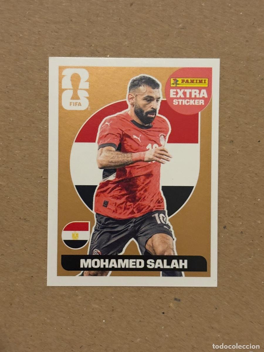 Cromos de f&uacute;tbol: CROMO EXTRA STICKER MOHAMED SALAH BRONCE MUNDIAL FIFA WORLD CUP 2026 STICKER PANINI SIN PEGAR