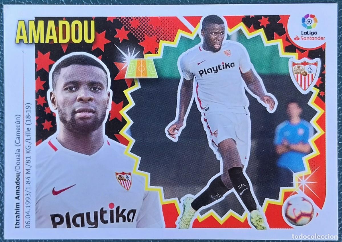 Cromos de f&uacute;tbol: 2 AMADOU SEVILLA FC ULTIMOS FICHAJES CROMOS ALBUM EDICIONES ESTE 2018 2019 18 19