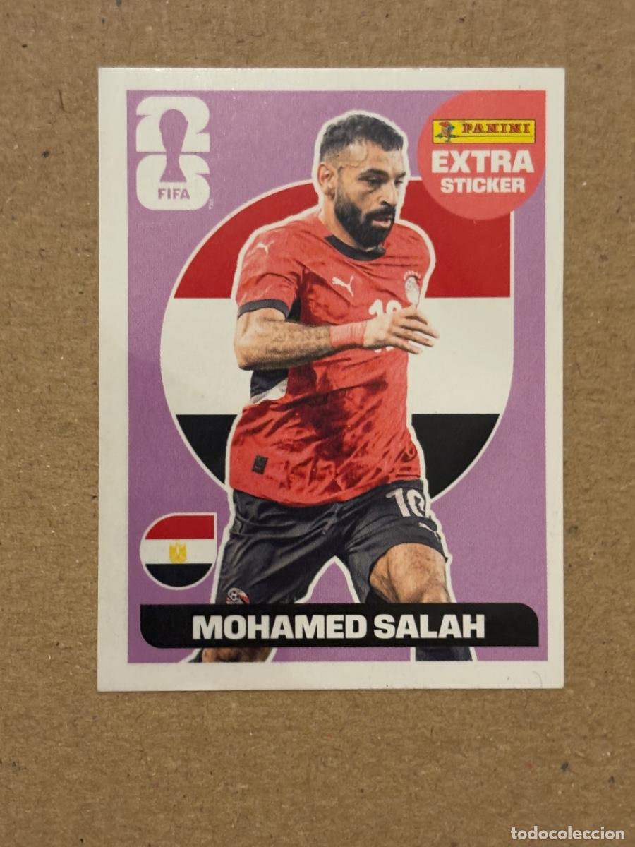 Cromos de f&uacute;tbol: CROMO EXTRA STICKER MOHAMED SALAH MORADO BASE MUNDIAL FIFA WORLD CUP 2026 STICKER PANINI SIN PEGAR