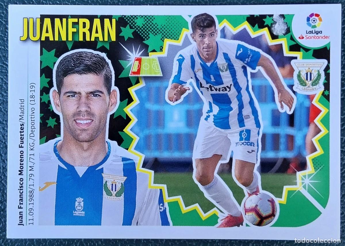 Cromos de f&uacute;tbol: 4 JUANFRAN CD LEGANES ULTIMOS FICHAJES CROMOS ALBUM EDICIONES ESTE 2018 2019 18 19