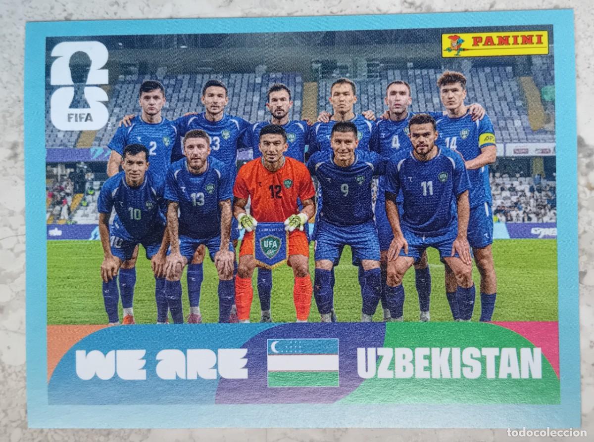 Cromos de f&uacute;tbol: Figurina Panini 2026 Cromo World Cup Usa Mundial 2026 squadra alineaci&oacute;n team Uzbekistan n UZB 13