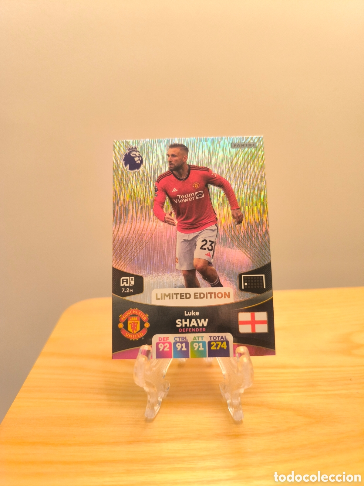 Cromos de f&uacute;tbol: Shaw Limited Edition Premier League Manchester United