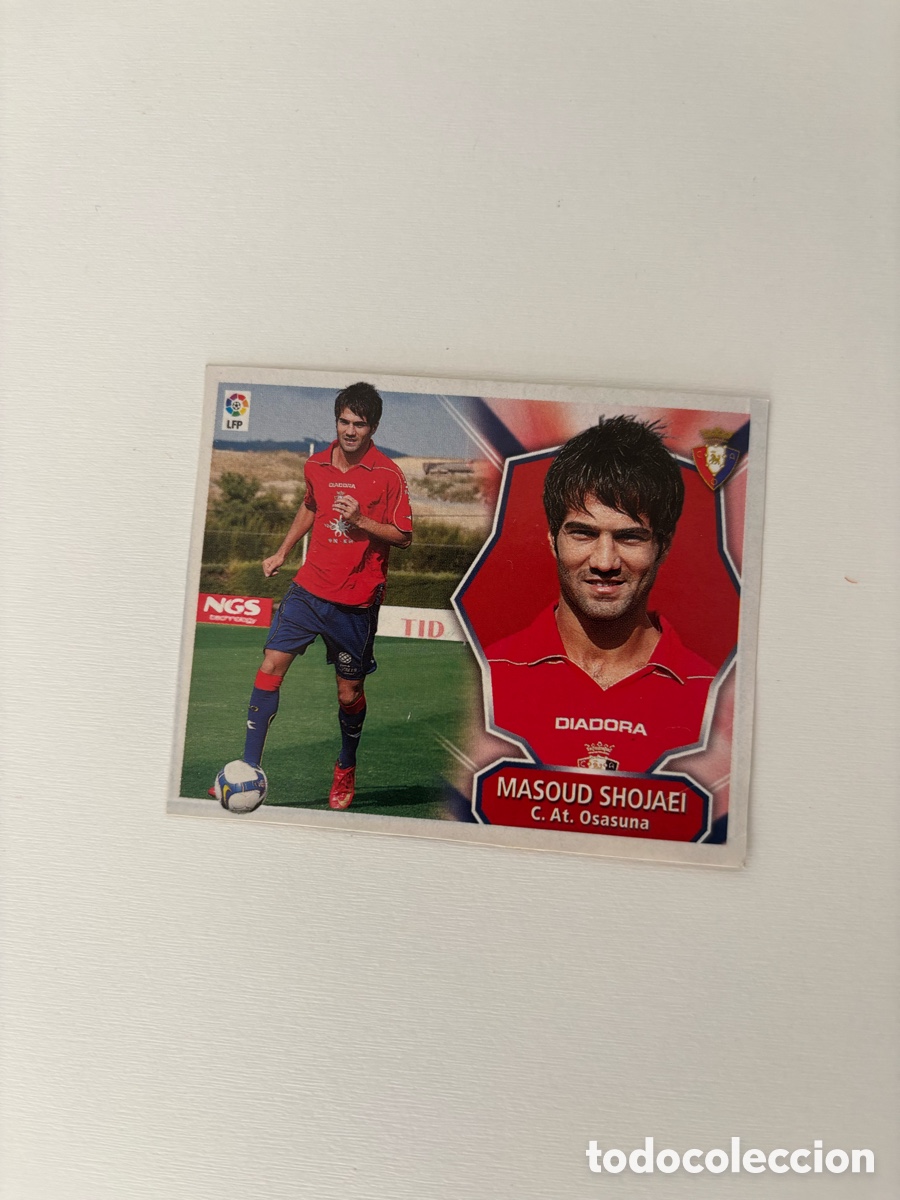 Fu&szlig;ball-Sticker: MASOUD SHOJAEI VERSI&Oacute;N NOMBRE COMPLETO FICHAJE 20 OSASUNA LIGA ESTE 08 09 CROMO RECUPERADO 2008 2009
