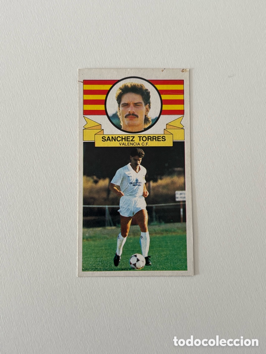 Fu&szlig;ball-Sticker: SANCHEZ TORRES COLOCA VALENCIA LIGA ESTE 85 86 DESPEGADO 1985 1986