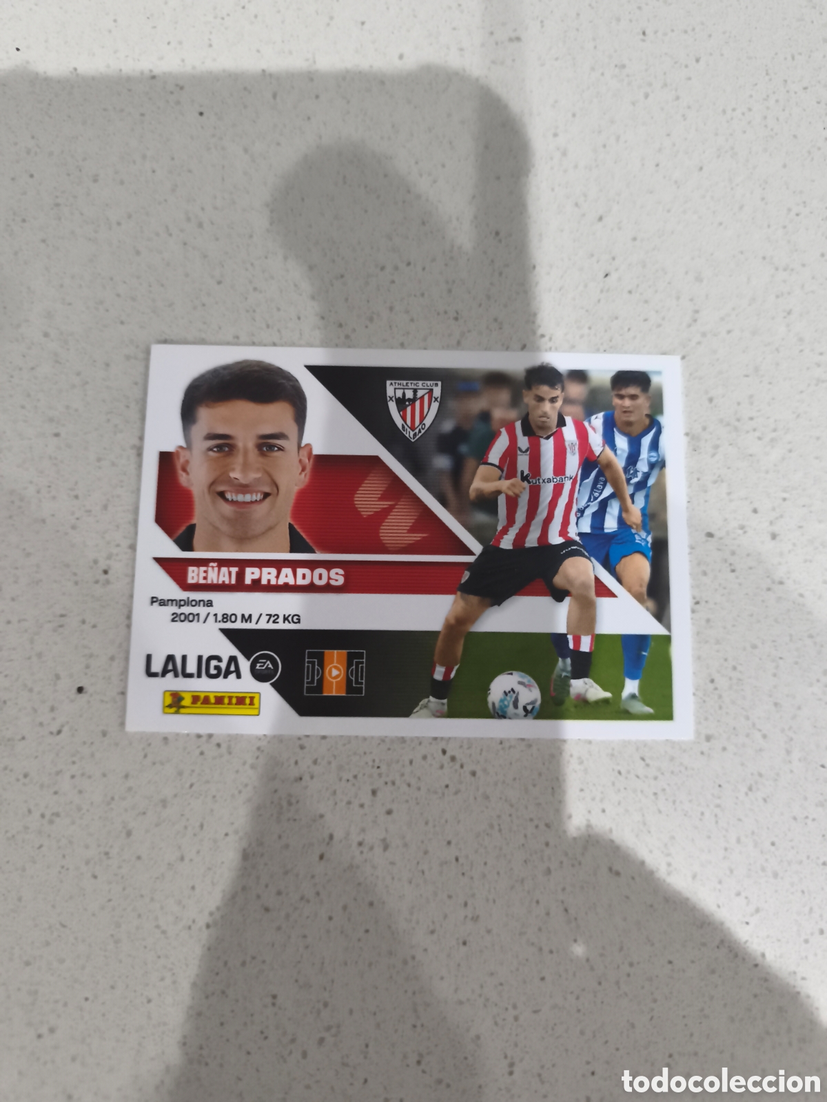 Cromos de f&uacute;tbol: CROMO N&Uacute;MERO 13 BIS COLOCA PRADOS ATHLETIC CLUB DE BILBAO. LIGA ESTE 26/27. PANINI. SEGUNDA EDICI&Oacute;N.
