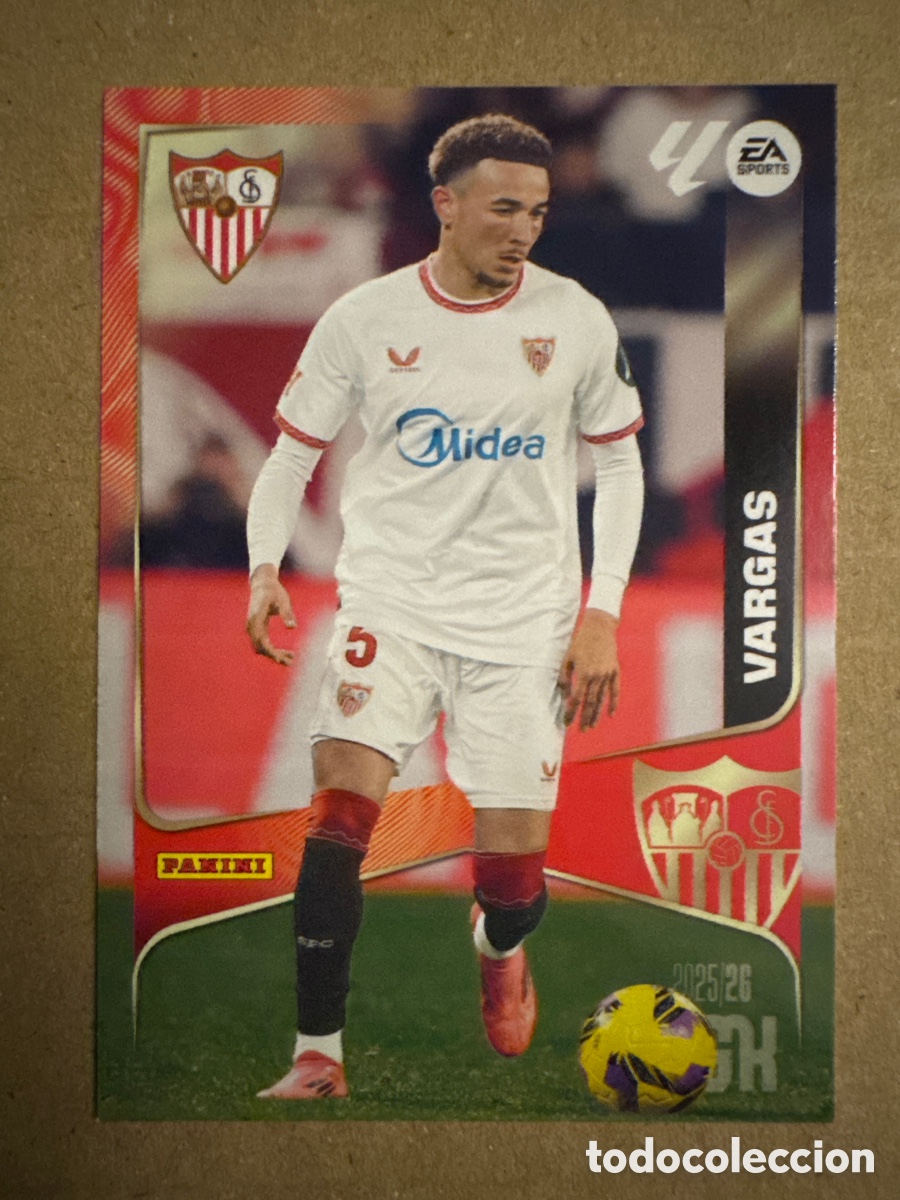 Cromos de f&uacute;tbol: # 337 Vargas Sevilla Megacracks 25 26 2025 2026 MGK