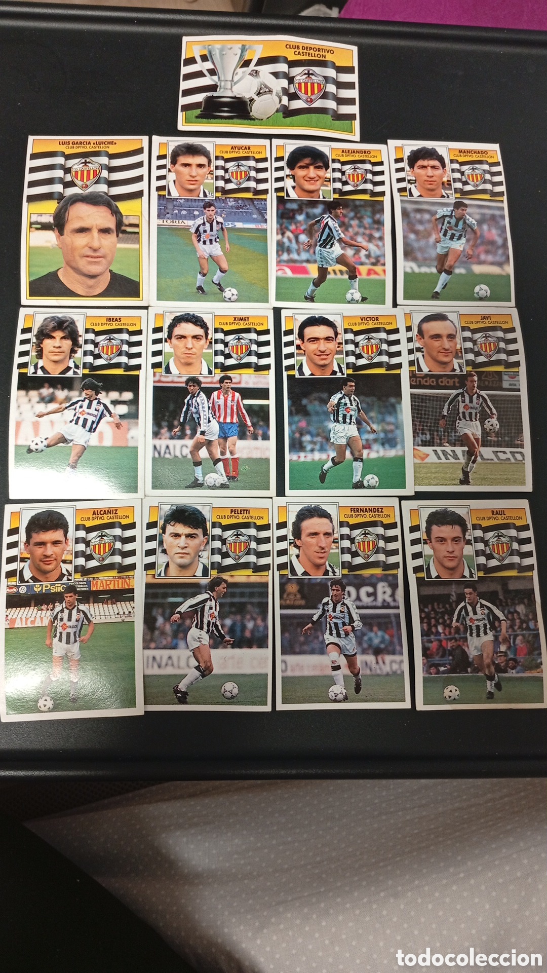 Figurine di Calcio: Lote 13 cromos Castell&oacute;n liga 90/91