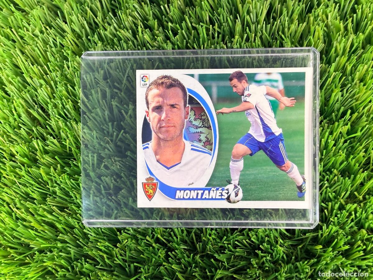 Cromos de f&uacute;tbol: N&ordm; 13 Monta&ntilde;&eacute;s R Zaragoza Liga Este 12 13