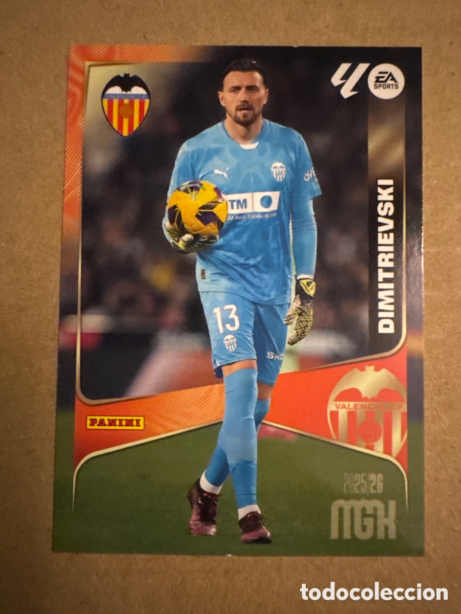 Cromos de f&uacute;tbol: # 344 Dimitrievski Valencia Megacracks 25 26 2025 2026 MGK