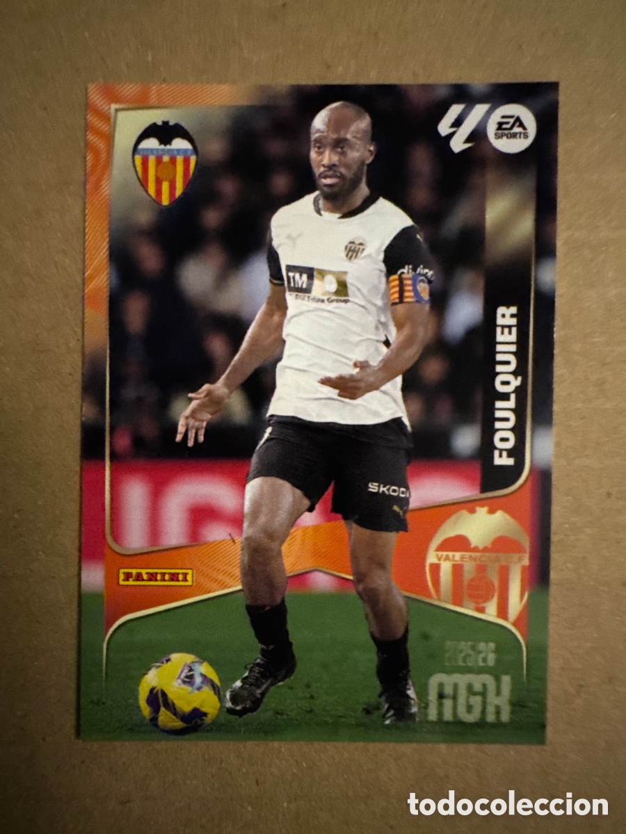 Cromos de f&uacute;tbol: # 346 Foulquier Valencia Megacracks 25 26 2025 2026 MGK