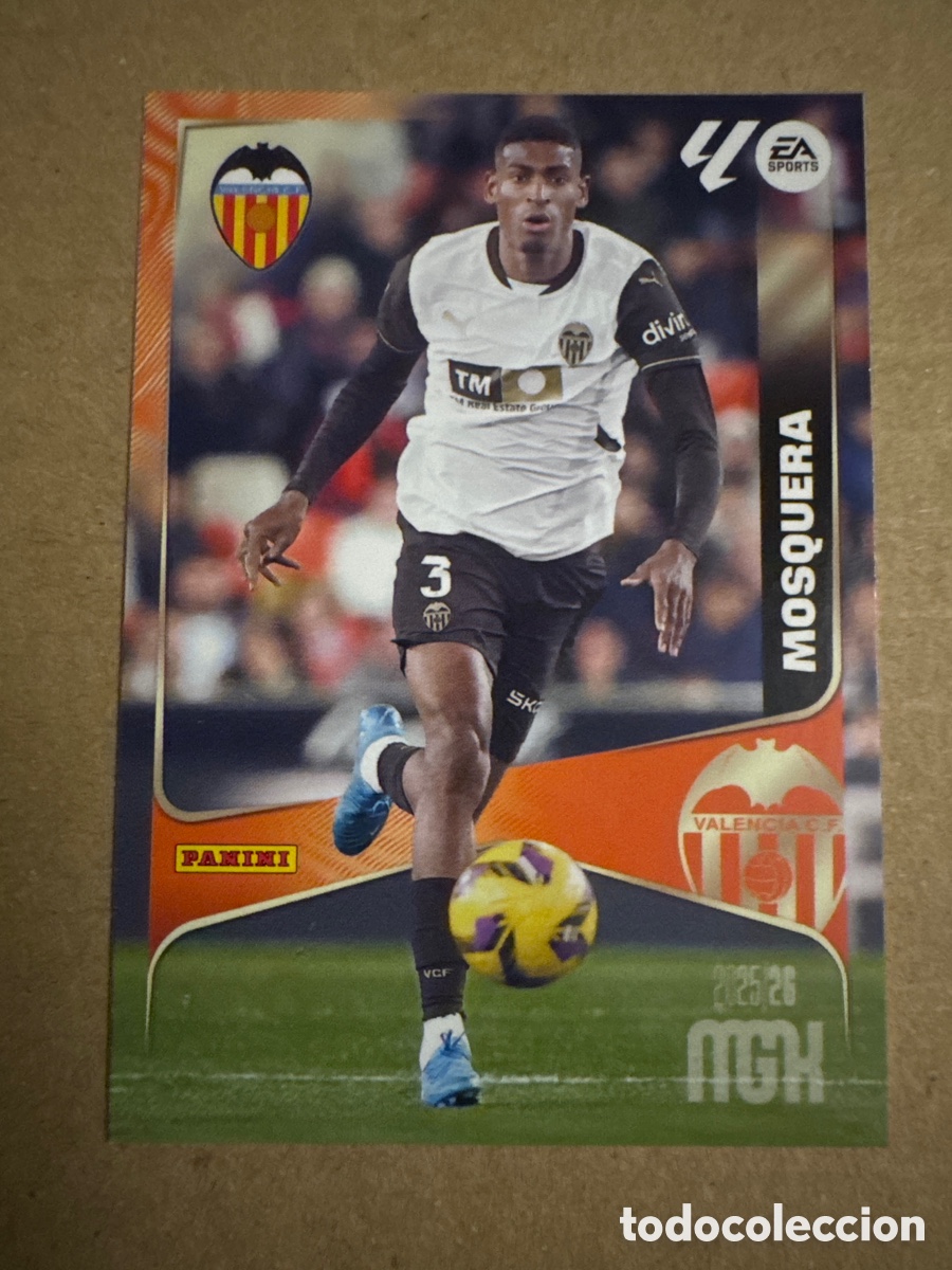 Cromos de f&uacute;tbol: # 348 Mosquera Valencia Megacracks 25 26 2025 2026 MGK