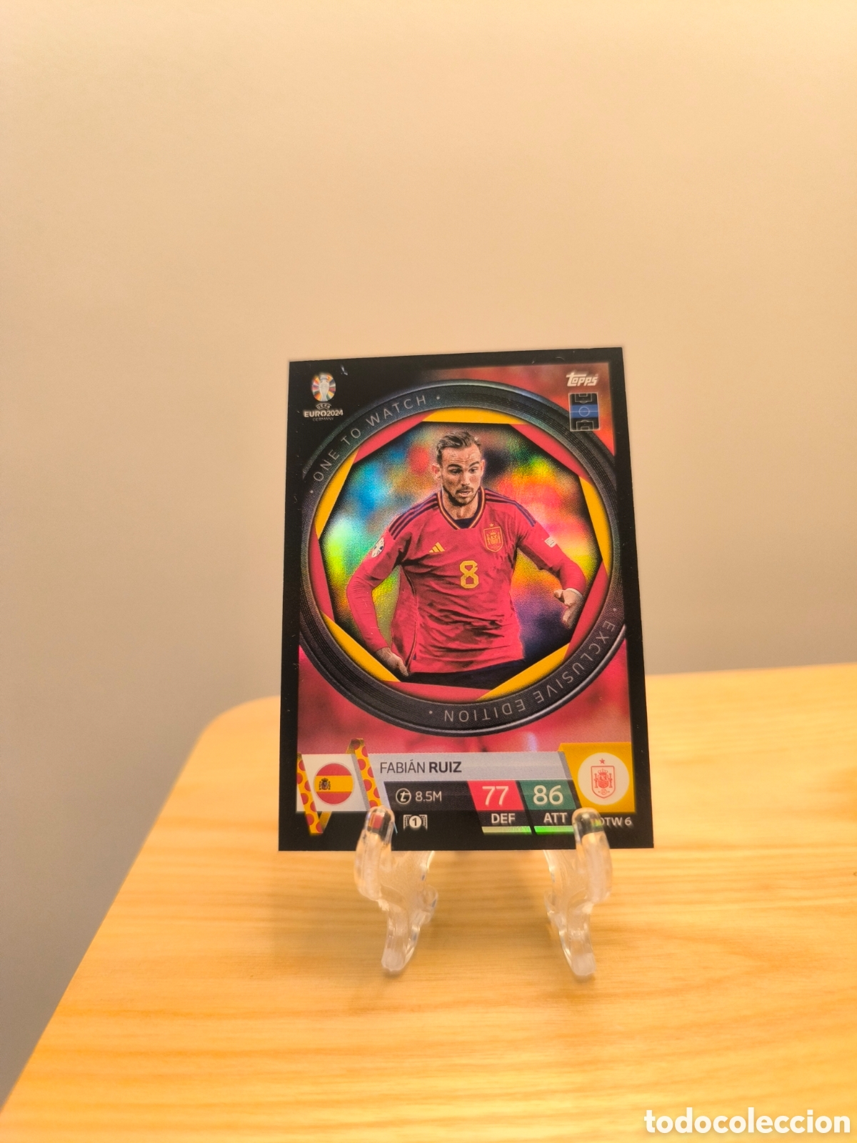 Cromos de Futebol: Fabi&aacute;n Ruiz Exclusive Edition Topps Euro 2024 Espa&ntilde;a
