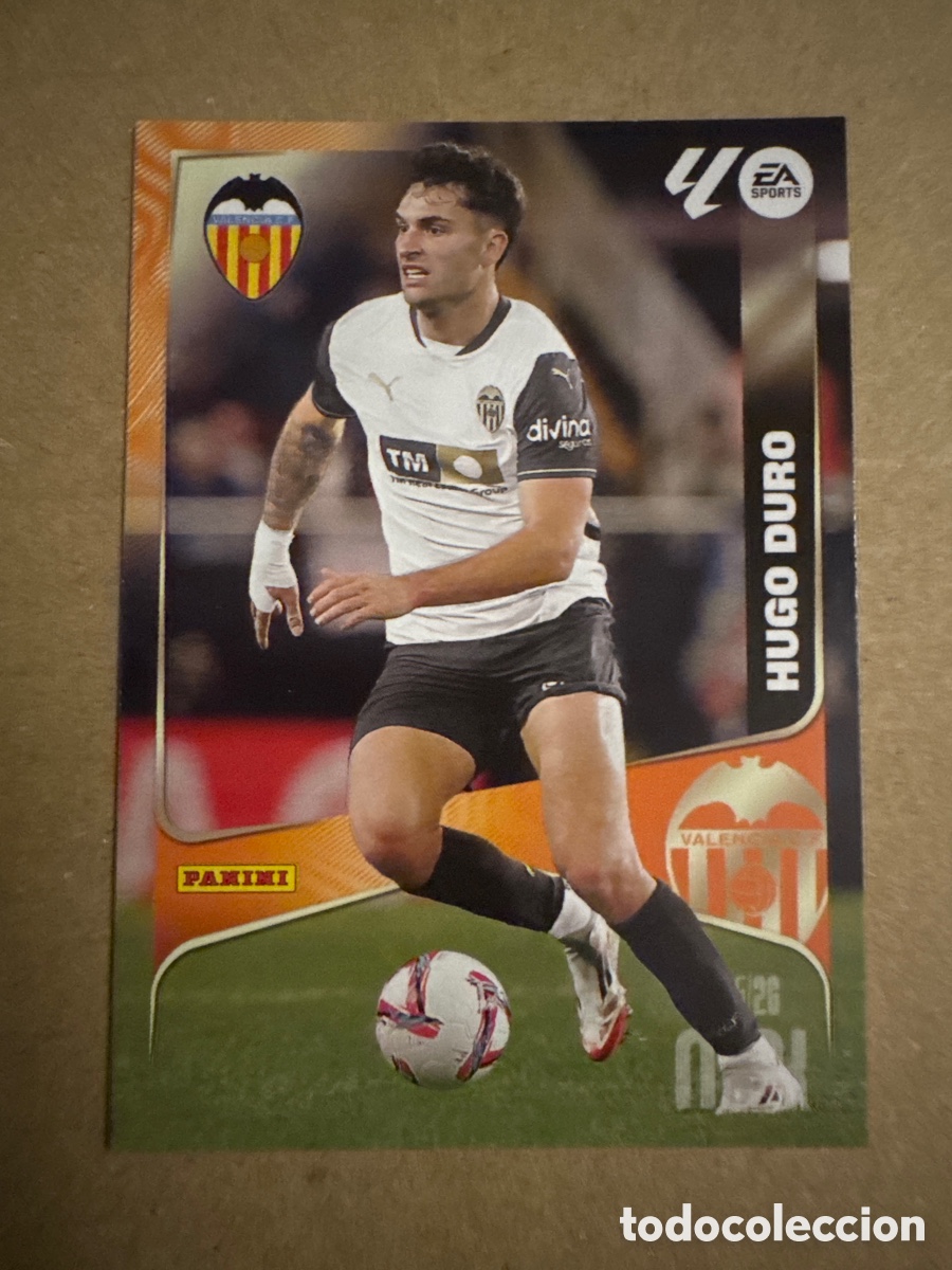 Cromos de f&uacute;tbol: # 360 Hugo Duro Valencia Megacracks 25 26 2025 2026 MGK