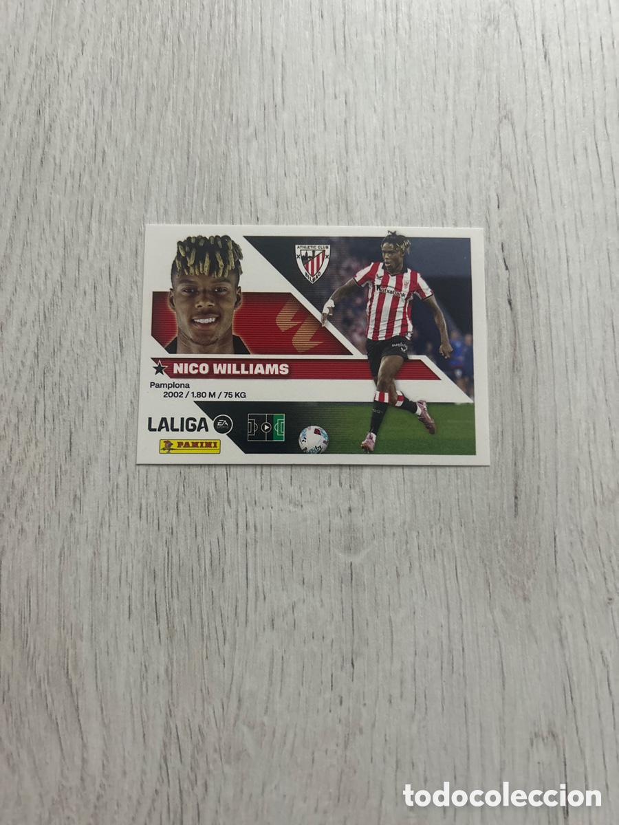 Cromos de f&uacute;tbol: Nico Williams 18 Athletic Club Liga Este 2026/27 26-27 Panini