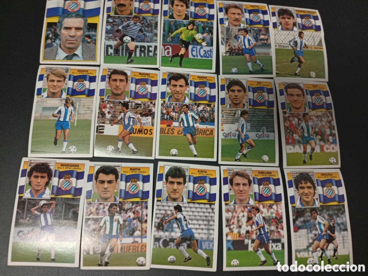 Cromos de Futebol: Lote 15 cromos del espa&ntilde;ol liga 90/91