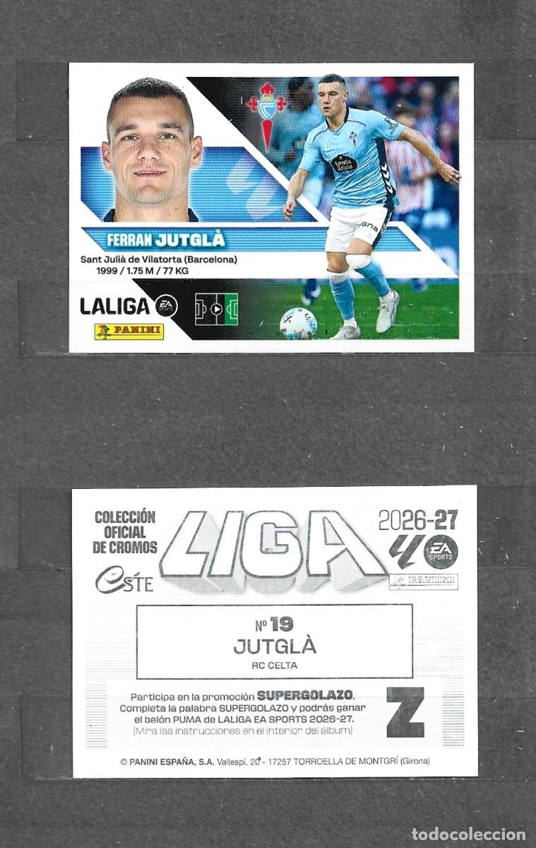 Cromos de f&uacute;tbol: Liga este 26/27 - Jutgl&aacute; - N&deg; 19 - RC Celta