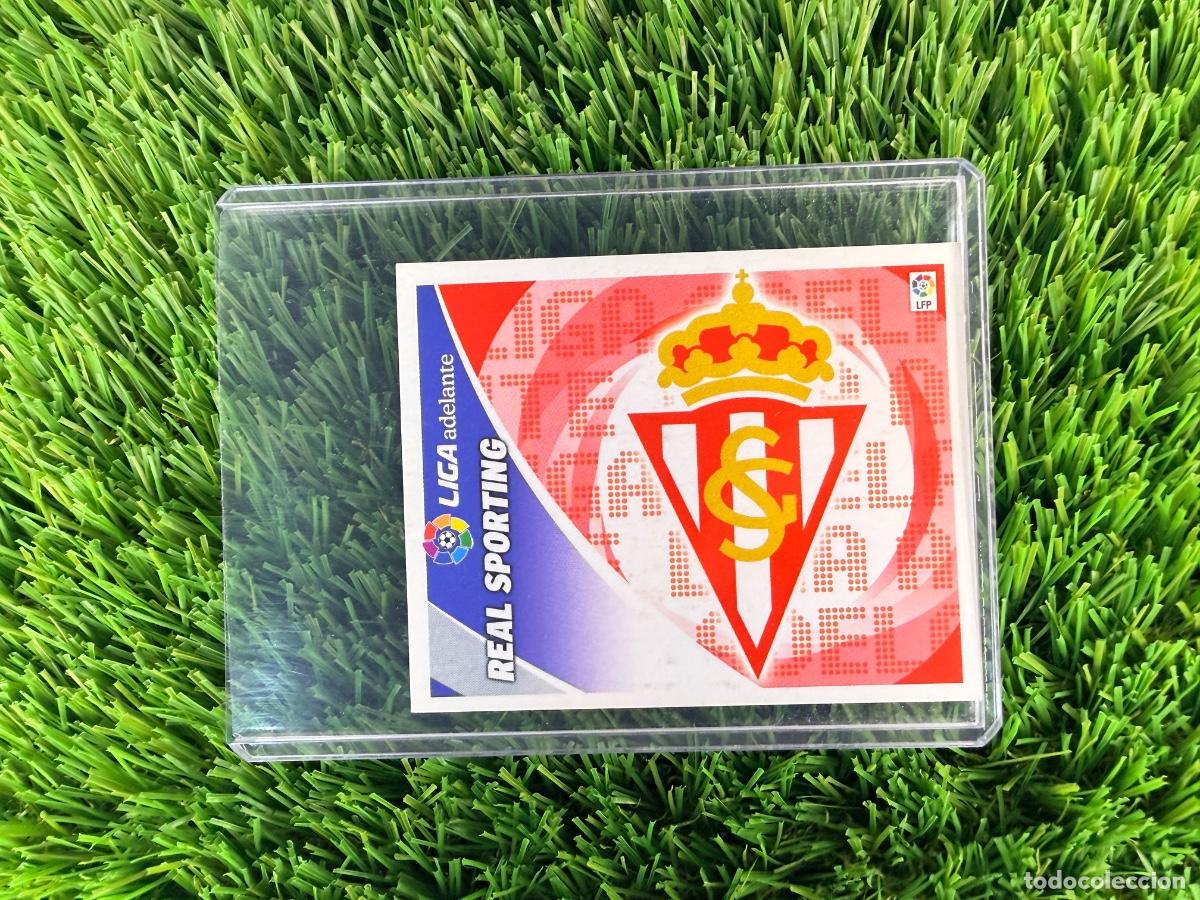 Cromos de f&uacute;tbol: N&ordm; 20 Real Sporting Escudos Liga Adelante Liga Este 12 13