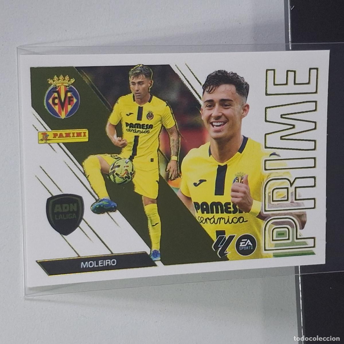 Cromos de f&uacute;tbol: D10 9 MOLEIRO VILLARREAL ADN PRIME PANINI LIGA ESTE 26 27 2026 2027 STICKER