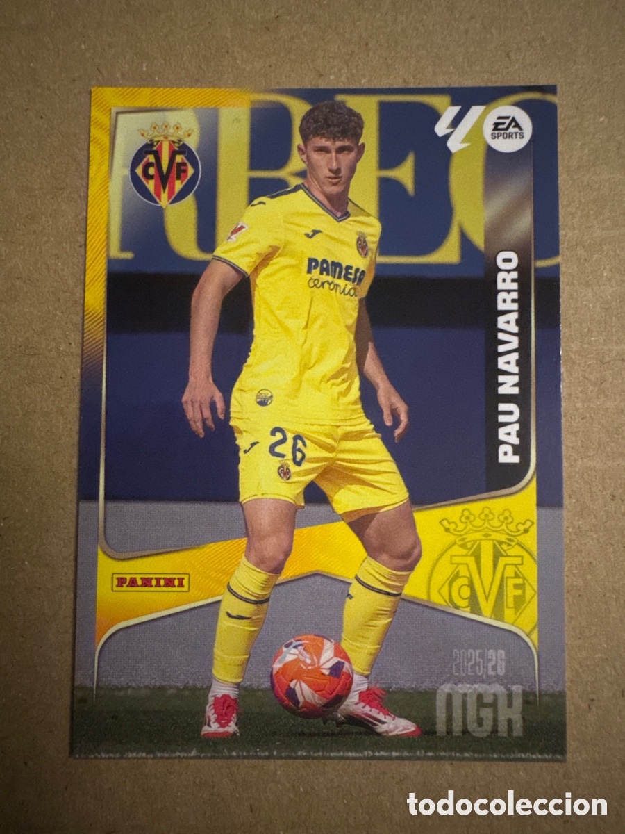 Cromos de f&uacute;tbol: # 364 Pau Navarro Villarreal Megacracks 25 26 2025 2026 MGK