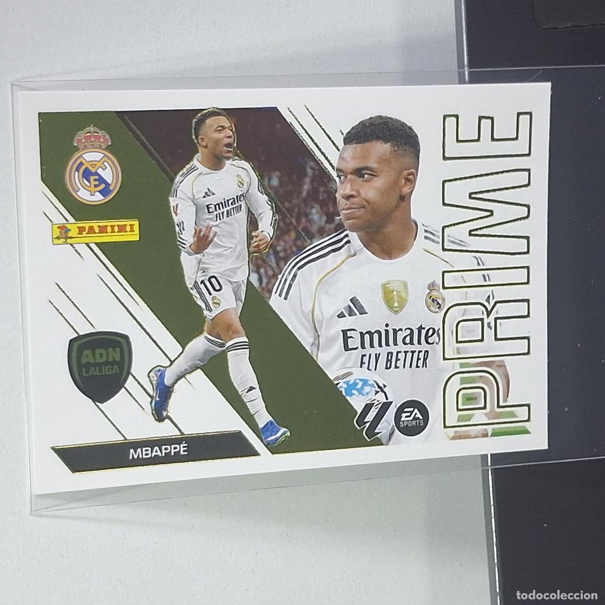 Cromos de f&uacute;tbol: D10 8 MBAPPE REAL MADRID ADN PRIME PANINI LIGA ESTE 26 27 2026 2027 STICKER