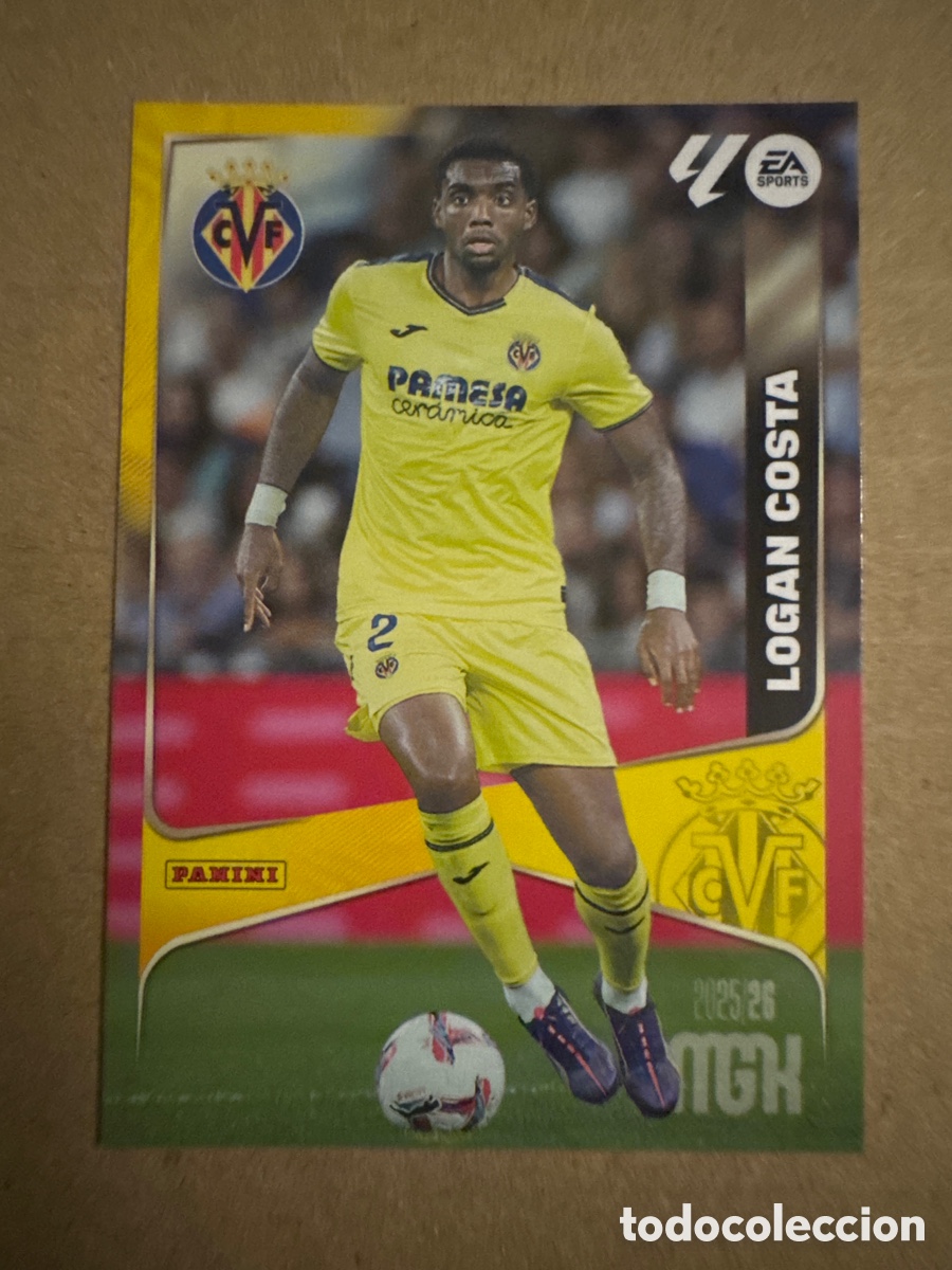 Cromos de f&uacute;tbol: # 366 Logan Costa Villarreal Megacracks 25 26 2025 2026 MGK