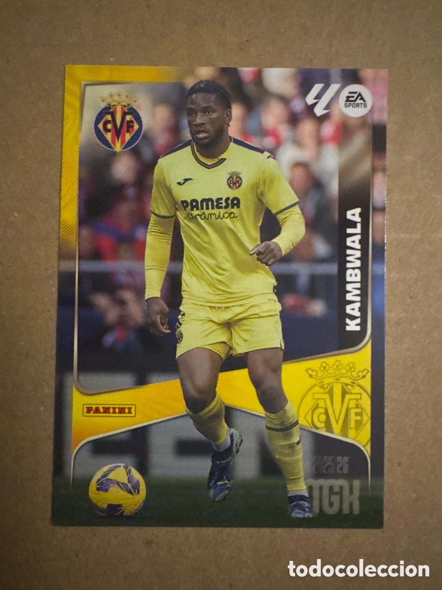 Cromos de f&uacute;tbol: # 367 Kambwala Villarreal Megacracks 25 26 2025 2026 MGK