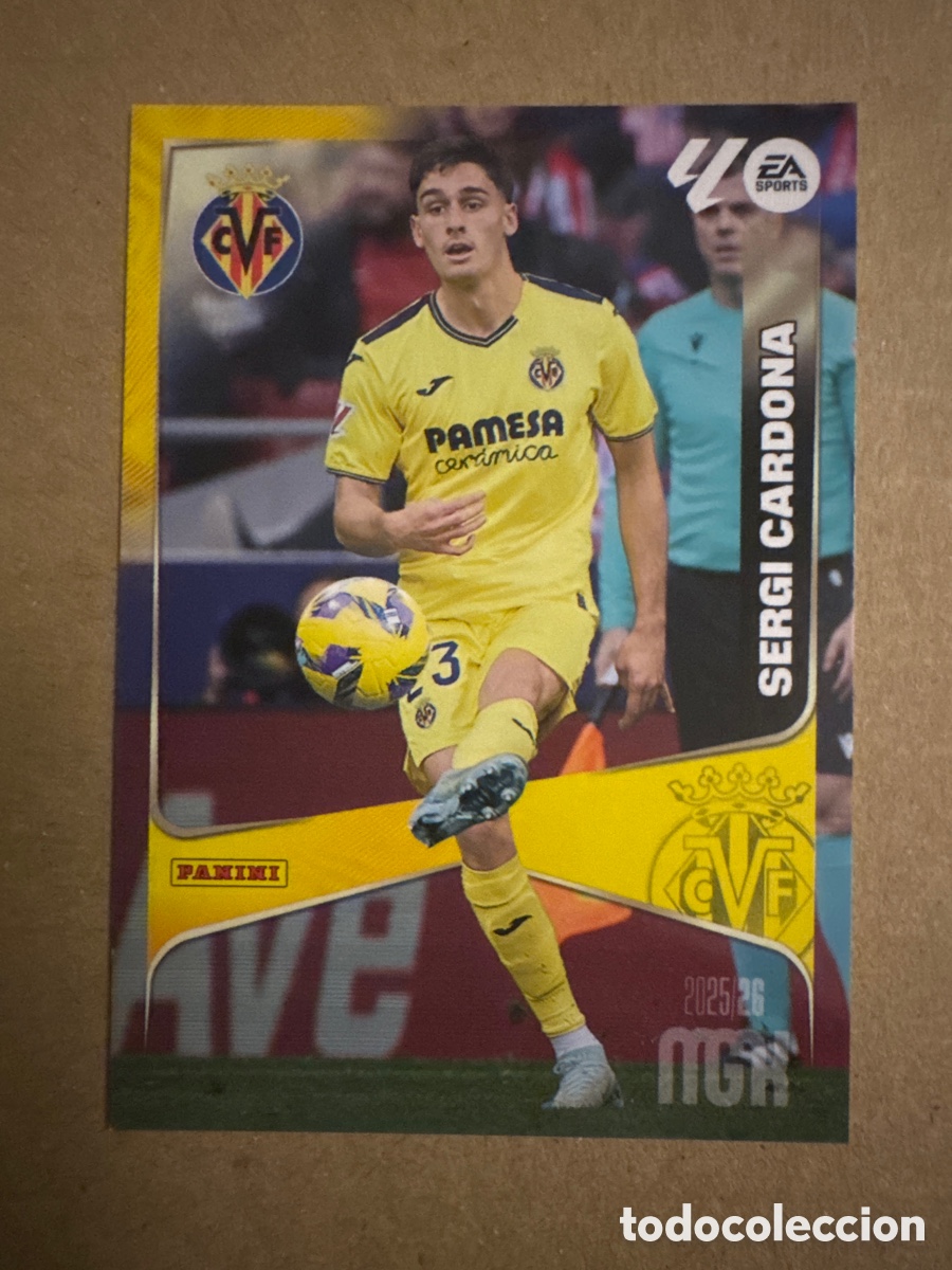 Cromos de f&uacute;tbol: # 368 Sergi Cardona Villarreal Megacracks 25 26 2025 2026 MGK