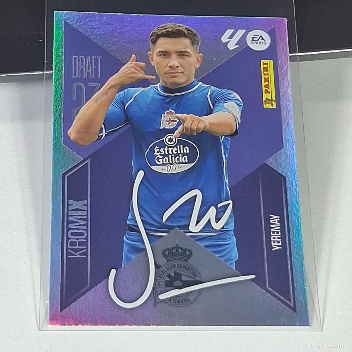Cromos de f&uacute;tbol: D10 K23 YEREMAY DEPORTIVO KROMIX DRAFT 23 PANINI LIGA ESTE 26 27 2026 2027 STICKER